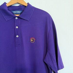Polo Golf Ralph Lauren  Shirt Mens Sz Large Purple Florida State Seminoles Golf